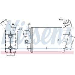Intercooler Echangeur Radiateur Pour Alfa Romeo 156