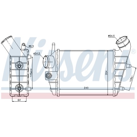 Intercooler Echangeur Radiateur Pour Alfa Romeo 156