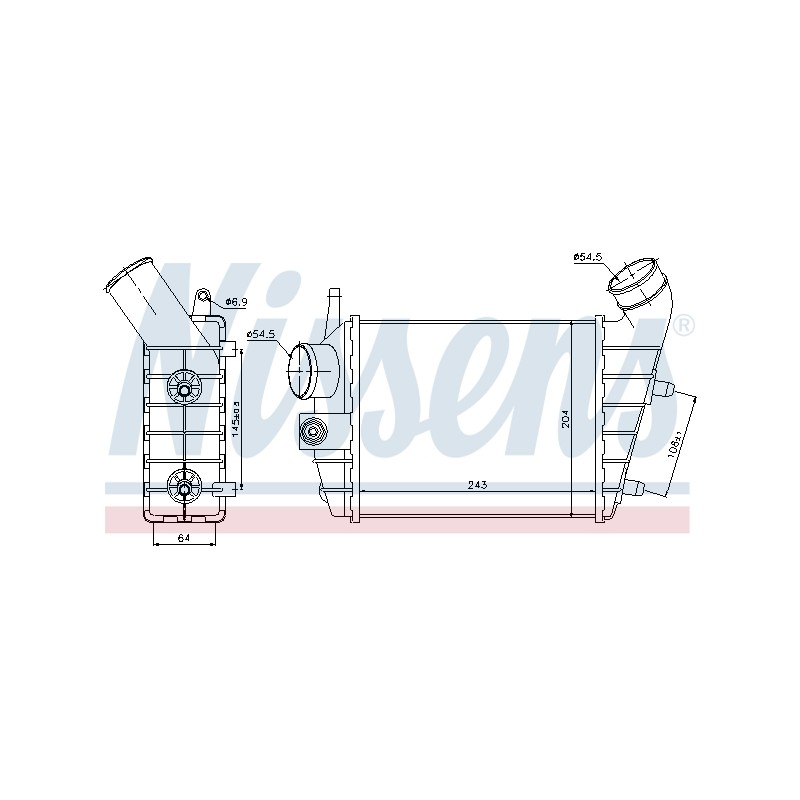 Intercooler Echangeur Radiateur Pour Alfa Romeo 156