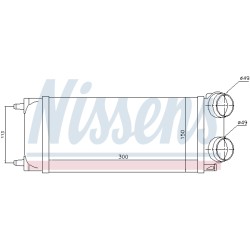 Intercooler Echangeur Radiateur Pour Peugeot 307 Citroën C4 I Picasso