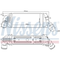 Intercooler Echangeur Radiateur Pour Peugeot 407 Citroën C5 II 0384.G6
