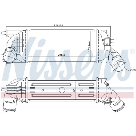 Intercooler Echangeur Radiateur Pour Peugeot 407 Citroën C5 II 0384.G6