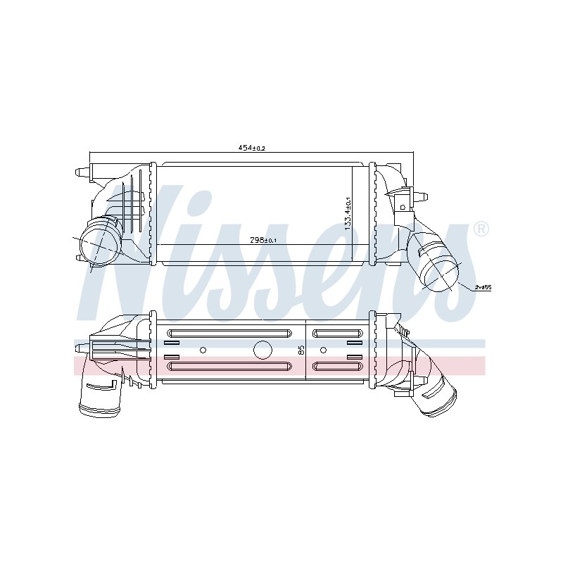 Intercooler Echangeur Radiateur Pour Peugeot 407 Citroën C5 II 0384.G6