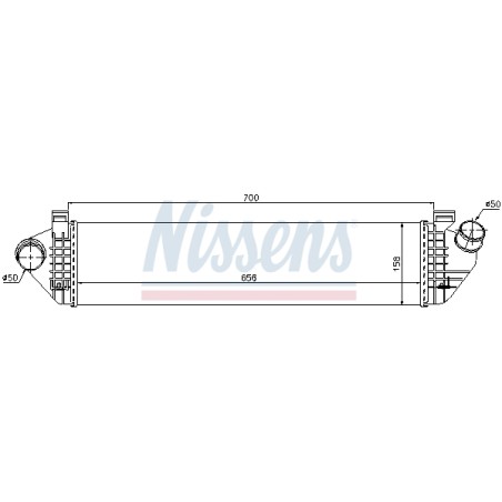 Intercooler Echangeur Radiateur Pour Volvo C30 C70 II S40 V40 V50 30665966