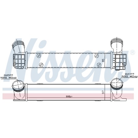 Intercooler Echangeur Radiateur Pour BMW Série 1 E81 E82 E87 E88 1751.7.524.916