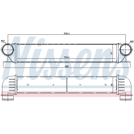 Intercooler Echangeur Radiateur Pour BMW Série 5 E39 7 E38 1648287