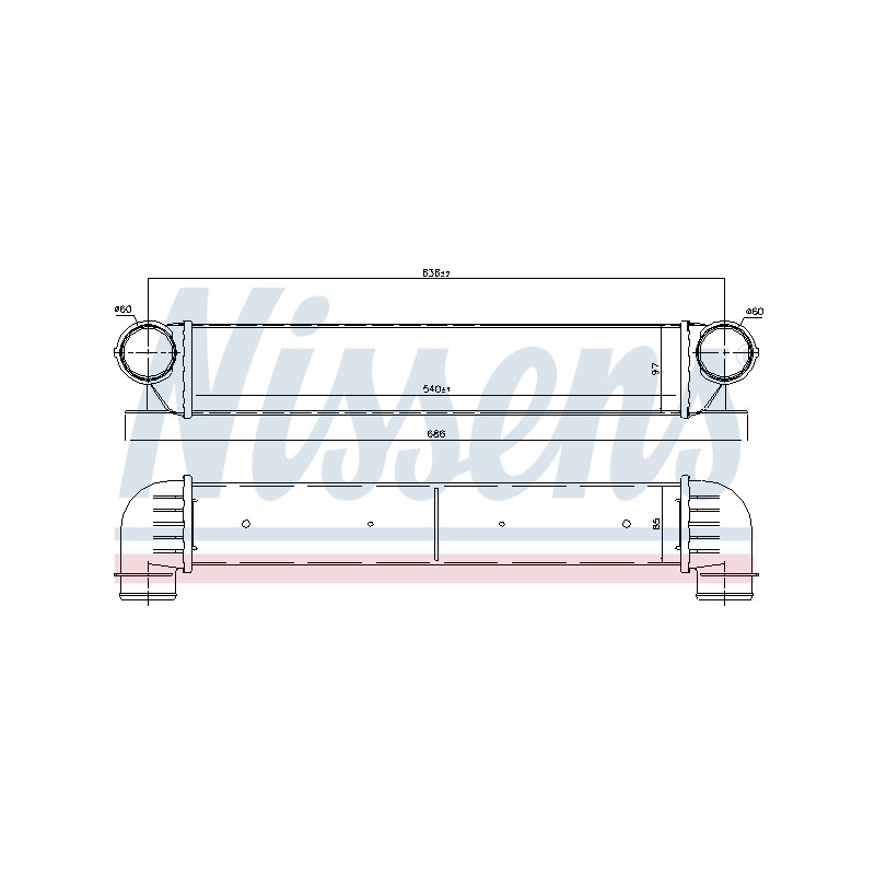 Intercooler Echangeur Radiateur Pour BMW Série 5 E39 7 E38 1648287