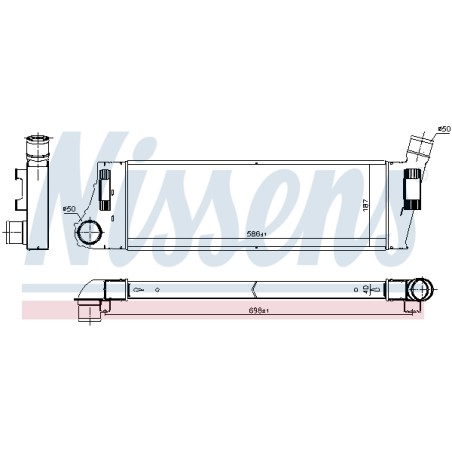 Intercooler Echangeur Radiateur Pour Renault Grand Scénic II Megane 8200115540