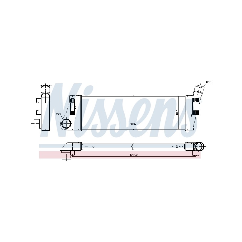 Intercooler Echangeur Radiateur Pour Renault Grand Scénic II Megane 8200115540