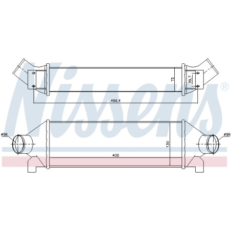 Intercooler Echangeur Radiateur Pour Ford Transit YC159L440BF YC159L440CA