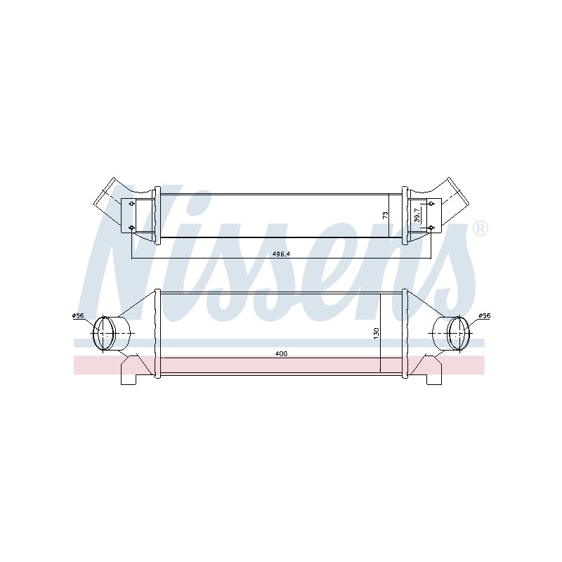 Intercooler Echangeur Radiateur Pour Ford Transit YC159L440BF YC159L440CA