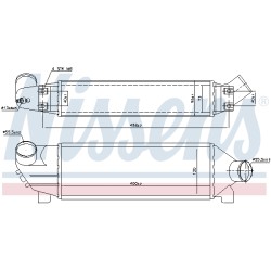 Intercooler Echangeur Radiateur Pour Ford Transit 4126928 4189069 4397252