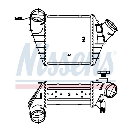 Intercooler Echangeur Radiateur Pour VW New Beetle 1C0.145.803A 1C0.145.803