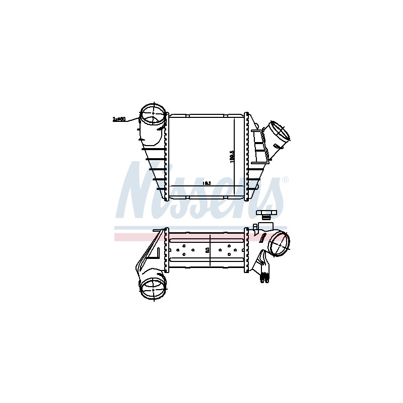 Intercooler Echangeur Radiateur Pour VW New Beetle 1C0.145.803A 1C0.145.803