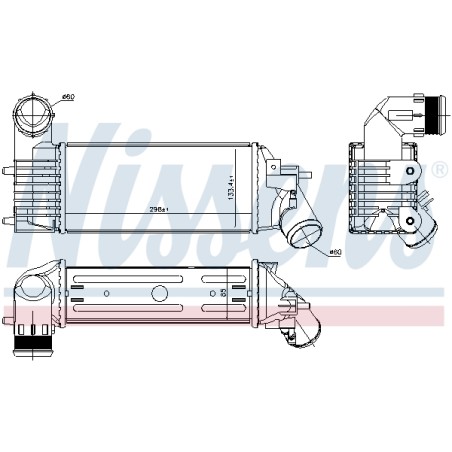 Intercooler Echangeur Radiateur Pour Peugeot 406 607 Citroën C5 I II
