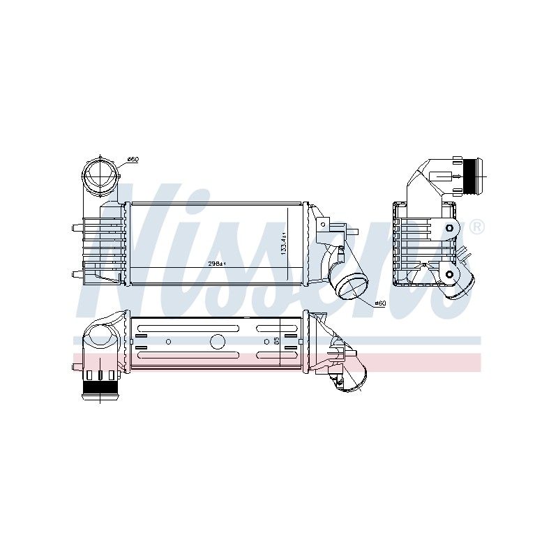 Intercooler Echangeur Radiateur Pour Peugeot 406 607 Citroën C5 I II