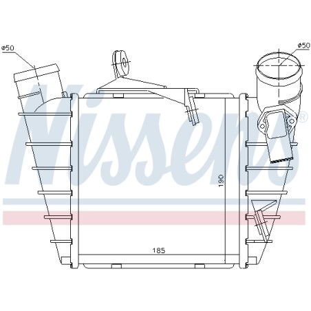 Intercooler Echangeur Radiateur Pour VW Seat Skoda 6Q0.145.804A 6Q0.145.804G