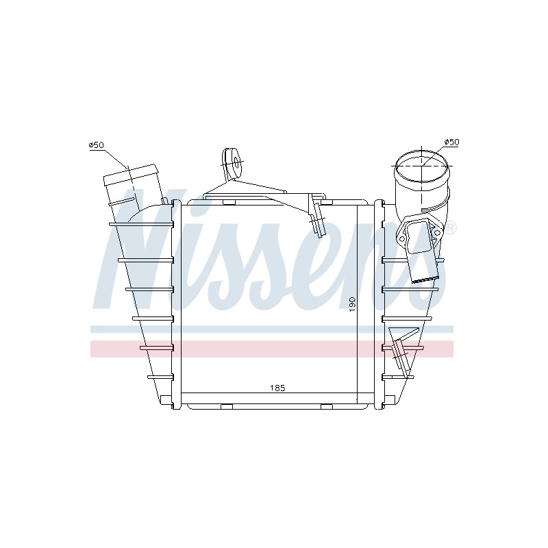 Intercooler Echangeur Radiateur Pour VW Seat Skoda 6Q0.145.804A 6Q0.145.804G