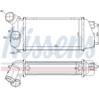Intercooler Echangeur Radiateur Pour Peugeot 1007 Citroën C2 C3 I