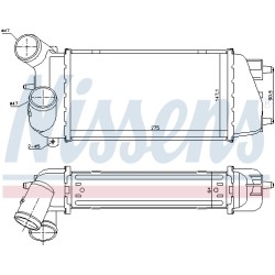 Intercooler Echangeur Radiateur Pour Peugeot 1007 Citroën C2 C3 I