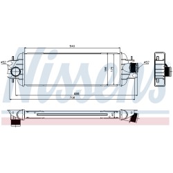 Intercooler Echangeur Radiateur Pour Renault Opel Nissan Vauxhall 8200219497
