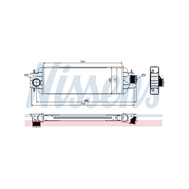 Intercooler Echangeur Radiateur Pour Renault Opel Nissan Vauxhall 8200219497