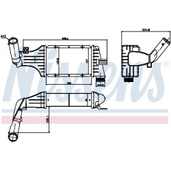 Intercooler Echangeur Radiateur Pour Opel Astra G Zafira A Vauxhall Zafira I (A)