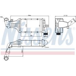 Intercooler Echangeur Radiateur Pour Opel Astra G Zafira A Vauxhall