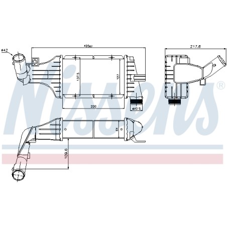 Intercooler Echangeur Radiateur Pour Opel Astra G Zafira A Vauxhall