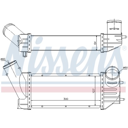 Intercooler Echangeur Radiateur Pour Peugeot 307 Partner Citroën Berlingo C4 I