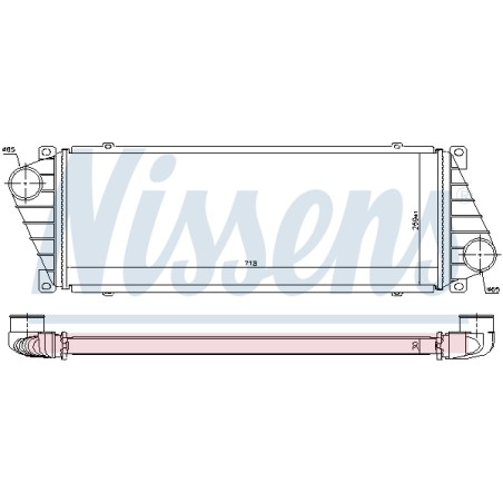 Intercooler Echangeur Radiateur Pour VW LT 28-35 II 28-46 MERCEDES Sprinter