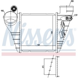 Intercooler Echangeur Radiateur Pour VW Audi Seat Skoda 1J0145803A 1J0.145.803A