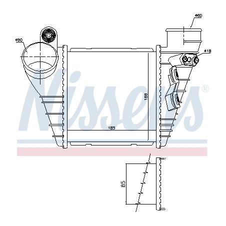 Intercooler Echangeur Radiateur Pour VW Audi Seat Skoda 1J0145803A 1J0.145.803A