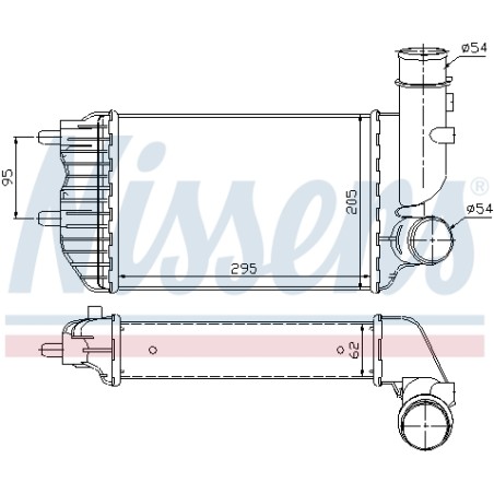 Intercooler Echangeur Radiateur Pour Peugeot Boxer Fiat Citroën 0384E4 0384G8