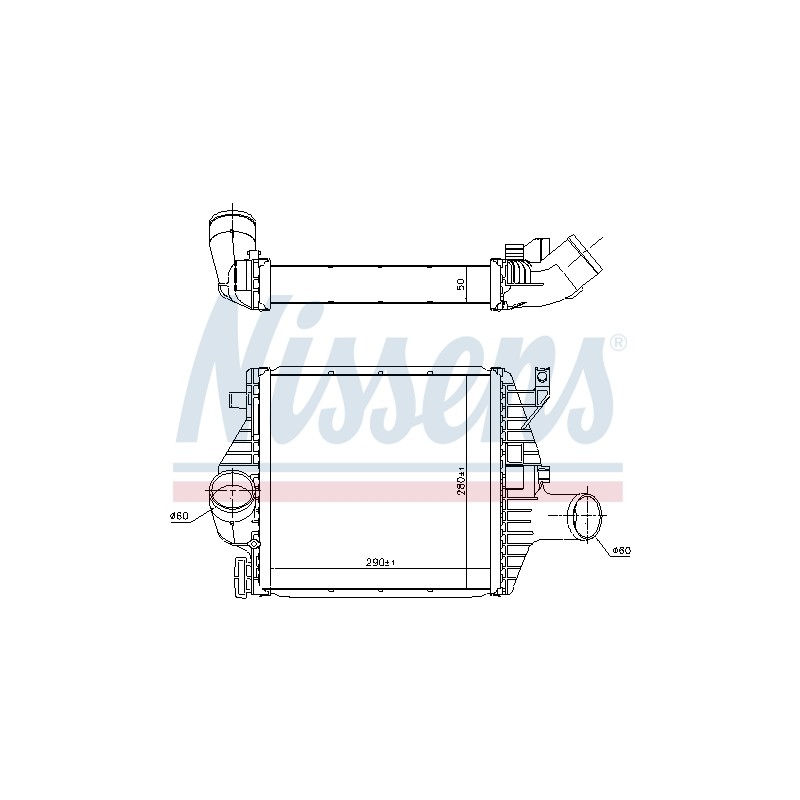Intercooler Echangeur Radiateur Pour MERCEDES Classe V Vito