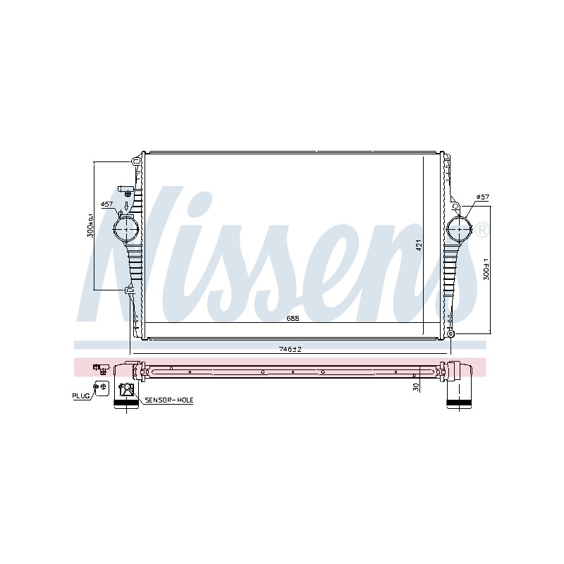 Intercooler Echangeur Radiateur Pour Volvo S60 I S80 V70 II 30741580 30748809