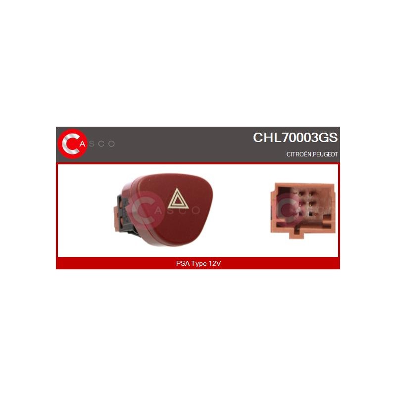Bouton Warning Pour Peugeot Expert Citroën C2 C3 I Jumpy