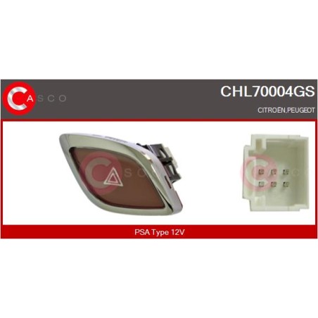 Bouton Warning Pour Citroën C3 II - DS3
