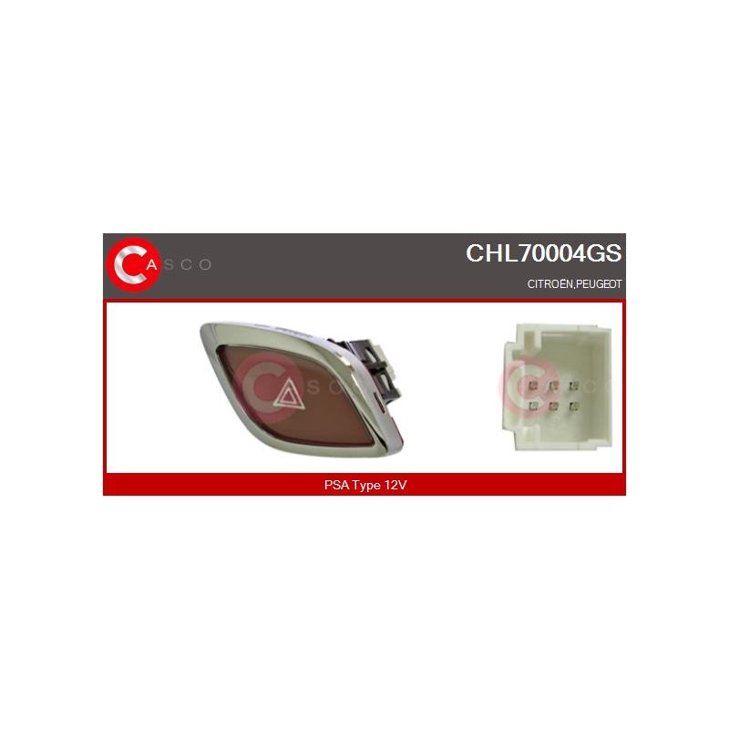 Bouton Warning Pour Citroën C3 II - DS3