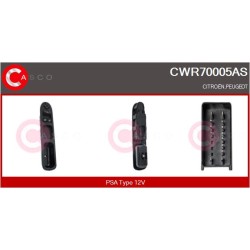 Commande Lève Vitre Pour Peugeot 207