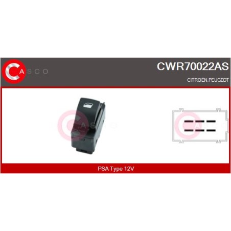 Commande Lève Vitre Pour Peugeot 207 Citroën C3 Picasso