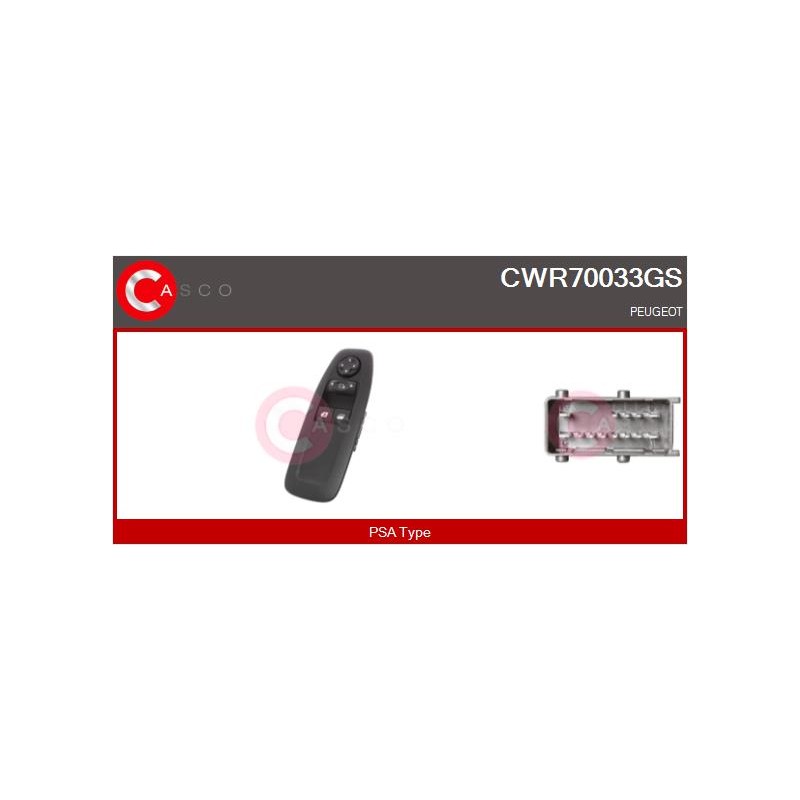Commande Lève Vitre Pour Peugeot 2008 I