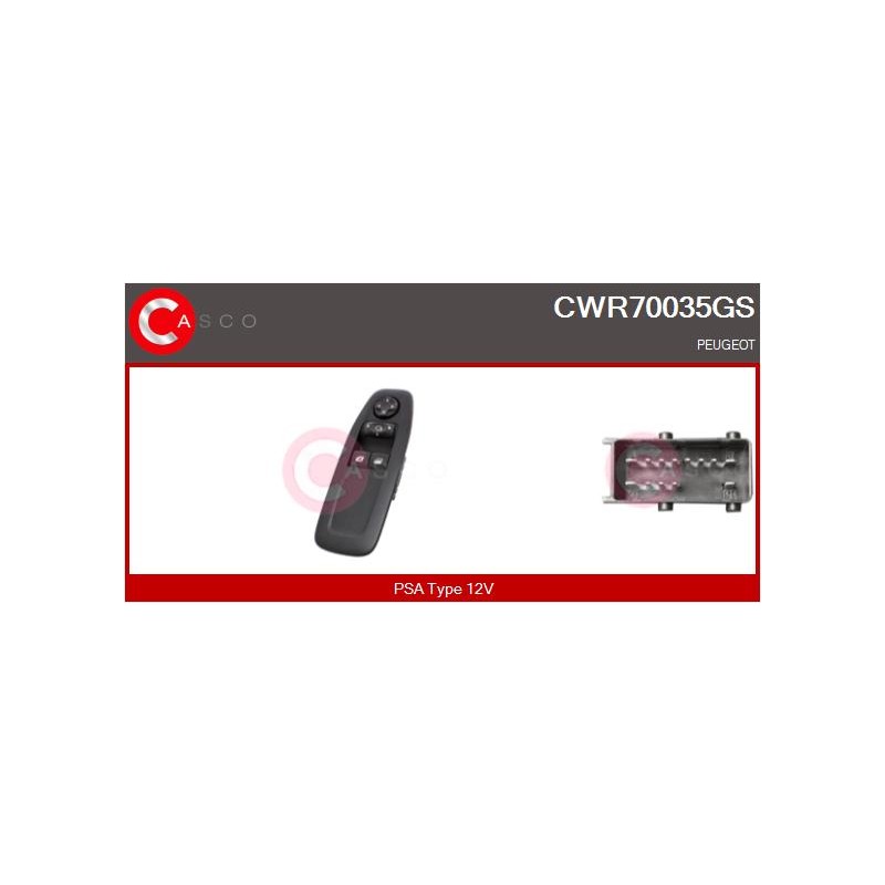 Commande Lève Vitre Pour Peugeot 208 2008 I
