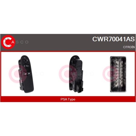 Commande Lève Vitre Pour Citroën C3 II