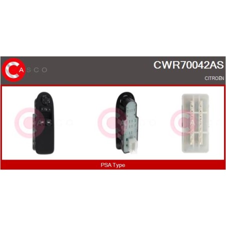 Commande Lève Vitre Pour Citroën C3 II