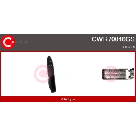 Commande Lève Vitre Pour Citroën DS3