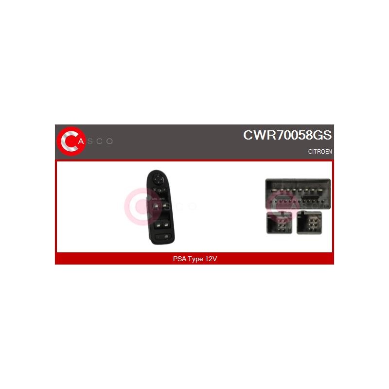 Commande Lève Vitre Pour Citroën C3 II -