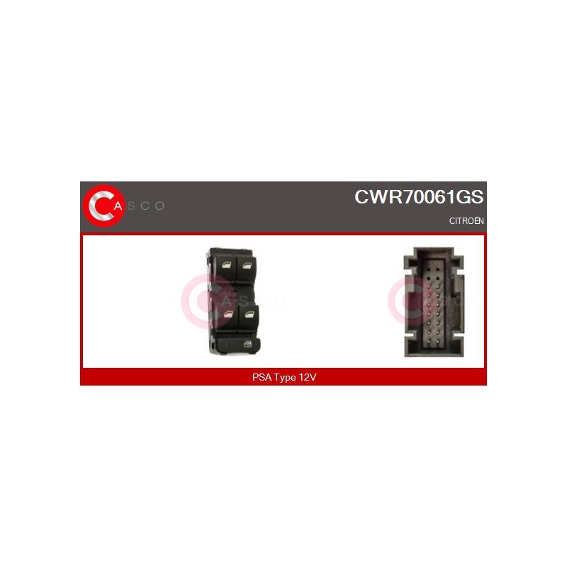 Commande Lève Vitre Pour Citroën C3 III