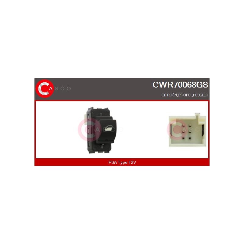 Commande Lève Vitre Pour Peugeot Opel Corsa E Citroën Berlingo C4 Cactus C5 DS