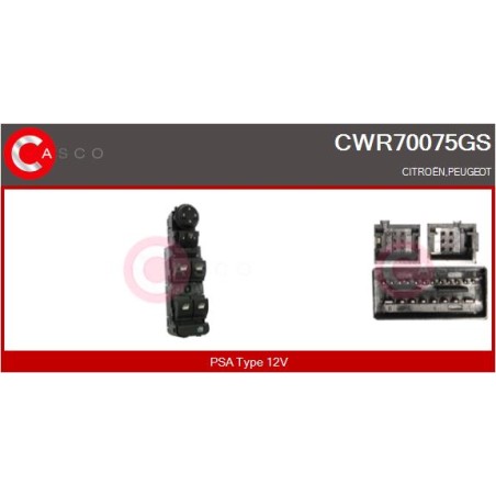 Commande Lève Vitre Pour Peugeot 3008 5008 II Citroën C4 Picasso II